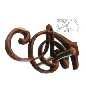 1 ps A&D Art Nouveau curtain rod bracket #9, sketched by Alphonse Mucha