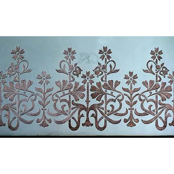 A&D Art Nouveau Wall Border Stencil #105, set of pdf, dxf, svg files