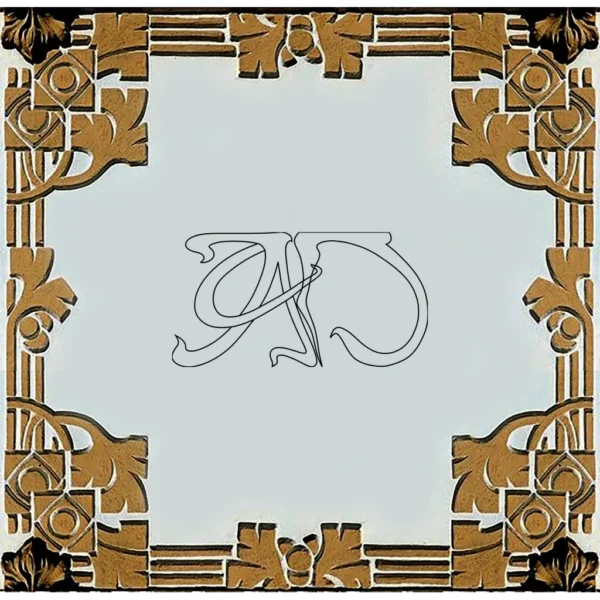 A&D Art Nouveau Wall Border Stencil #109 footer, set of pdf, dxf, svg files