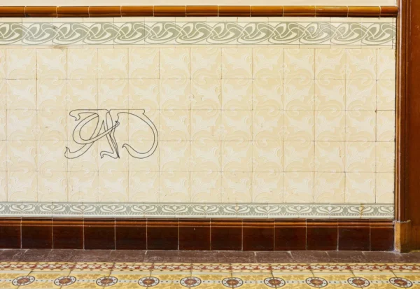 A&D Art Nouveau Wall Border Stencil #121 center, set of pdf, dxf, svg files