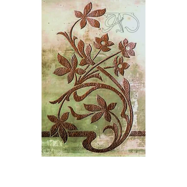 A&D Art Nouveau Wall Border Stencil #135, set of pdf, dxf, svg files