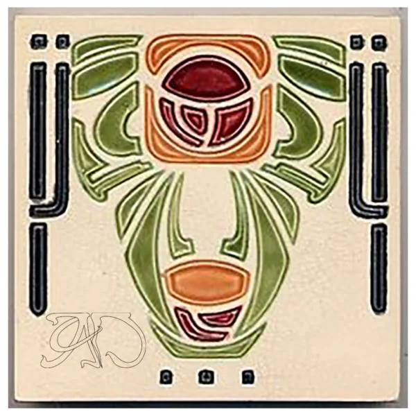 A&D Art Nouveau Wall Border Stencil #142, set of pdf, dxf, svg files