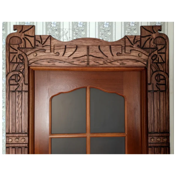 Art Nouveau door trims #2, doorways - interior door portals, door surrounds, pediments - Image 3