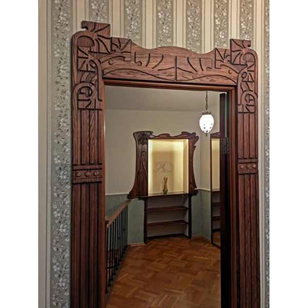 Art Nouveau door trims #2, doorways - interior door portals, door surrounds, pediments