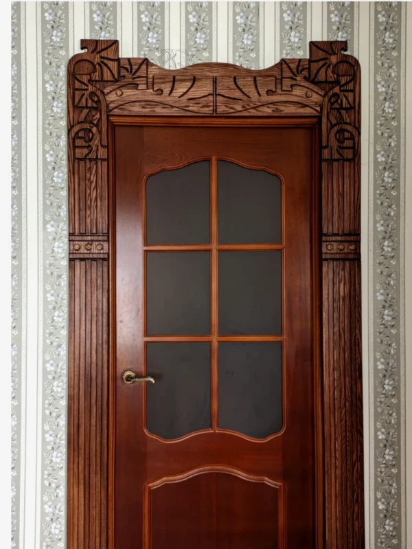 Art Nouveau door trims #2, doorways - interior door portals, door surrounds, pediments - Image 4