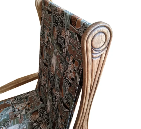 A&D Champagne chair with Art Nouveau style heel. - Image 7