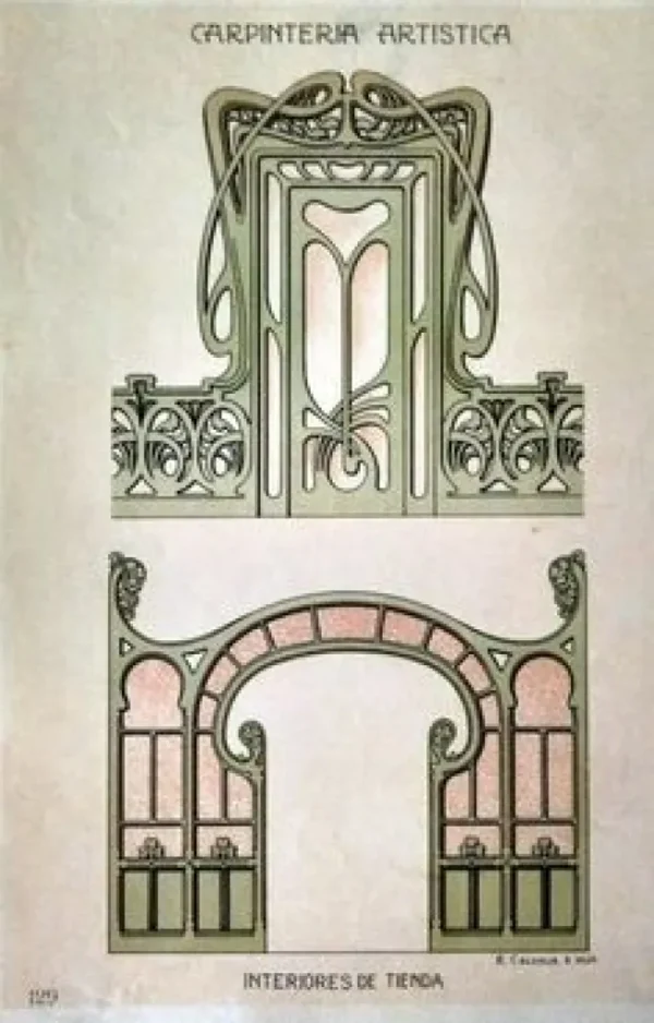 Carpinteria Artística. Andres Audet y Puia, Barcelona, 1900, 183 pages, 15mb - Image 2