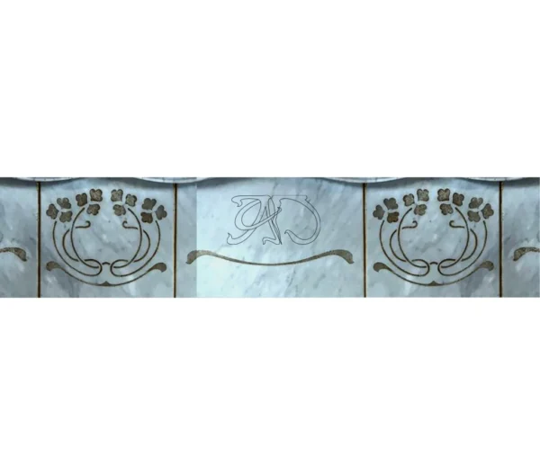 A&D Art Nouveau Wall Border Stencil #31-foot, set of pdf, dxf, svg files - Image 3