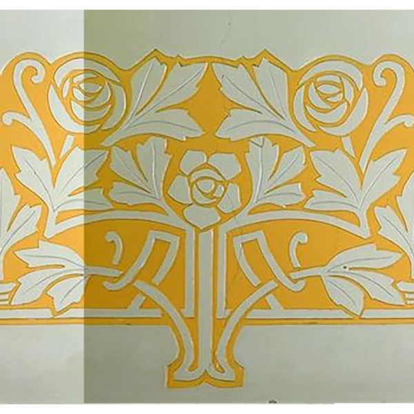 A&D Art Nouveau Wall Border Stencil #45, set of pdf, dxf, svg files