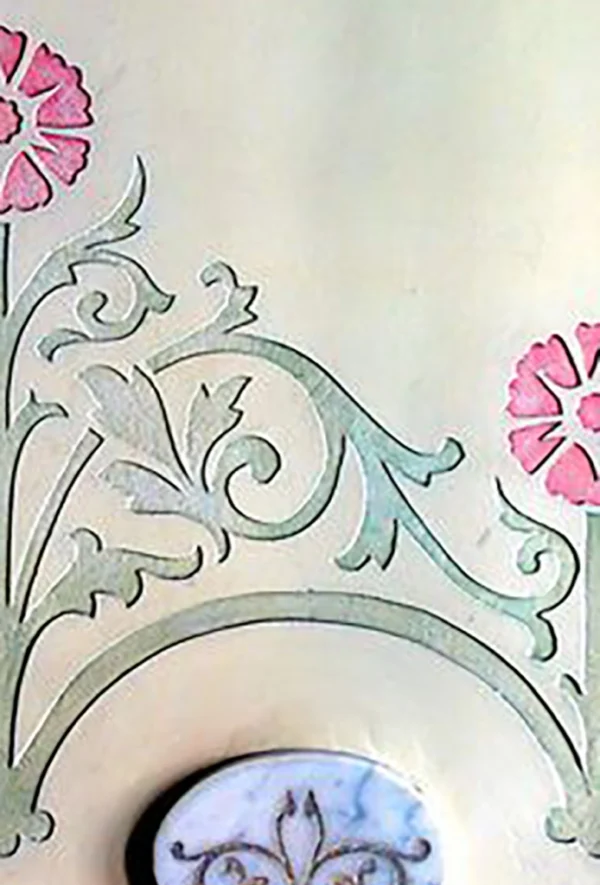 A&D Art Nouveau Wall Border Stencil #54, set of pdf, dxf, svg files - Image 3