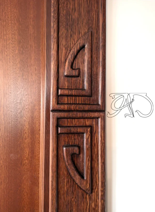 Art Nouveau door trims #3, doorways - interior door portals, door surrounds, pediments - Image 5