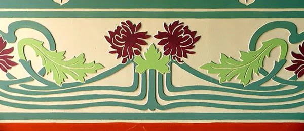 A&D Art Nouveau Wall Border Stencil #69 footer, set of pdf, dxf, svg files - Image 4
