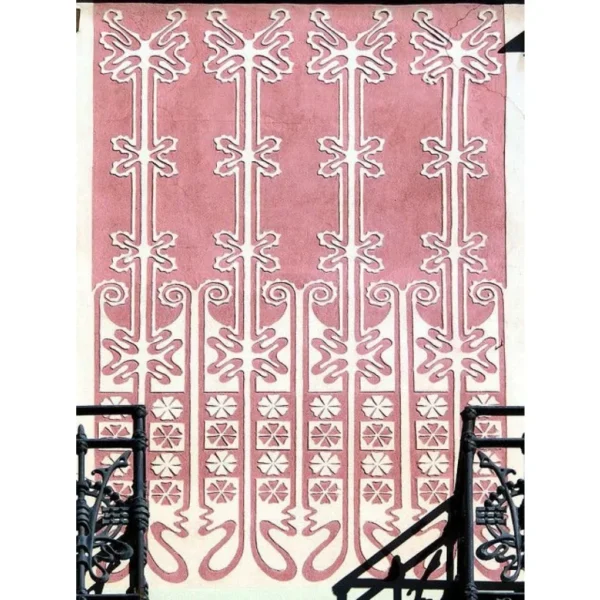 A&D Art Nouveau Wall Border Stencil #74 footer, set of pdf, dxf, svg files