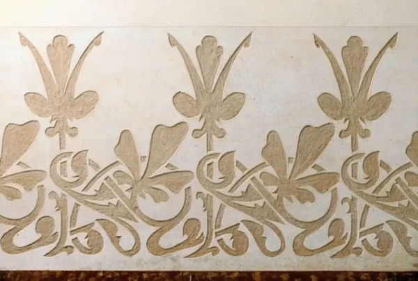 A&D Art Nouveau Wall Border Stencil #76 footer, set of pdf, dxf, svg files - Image 5