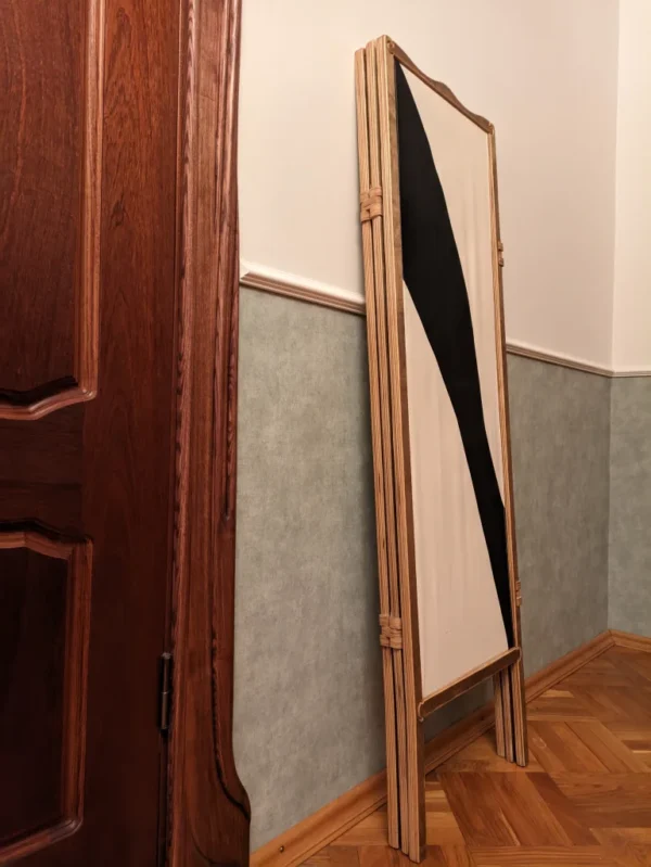 A&D Room Divider folding screen in Art Deco style based on a drawing by Russian artist Roman Tyrtov - Image 4