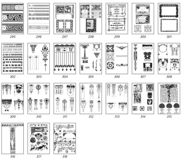 Art Nouveau Ornament, Paris, 1917 year?, 318 pages, 40mb - Image 11