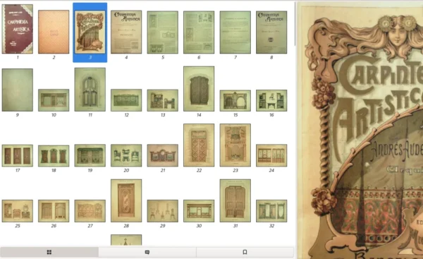 Carpinteria Artística. Andres Audet y Puia, Barcelona, 1900, 183 pages, 15mb - Image 5