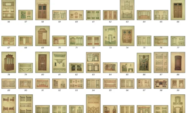 Carpinteria Artística. Andres Audet y Puia, Barcelona, 1900, 183 pages, 15mb - Image 7