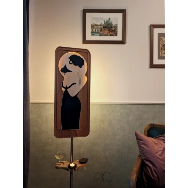 A&D Art Deco lamp floor designer, floor lamp visual comfort