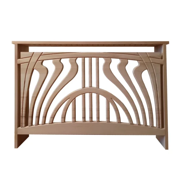 A&D Art Nouveau style wooden radiator cover  - custom radiator cover