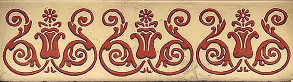 A&D Art Nouveau Wall Border Stencil #137, set of pdf, dxf, svg files - Image 3