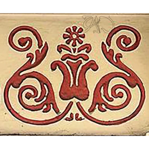 A&D Art Nouveau Wall Border Stencil #137, set of pdf, dxf, svg files