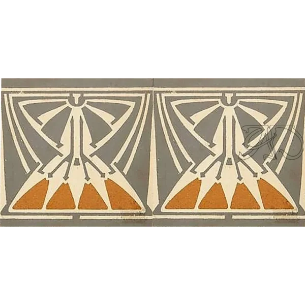 A&D Art Deco Wall Border Stencil #146_2, set of pdf, dxf, svg files