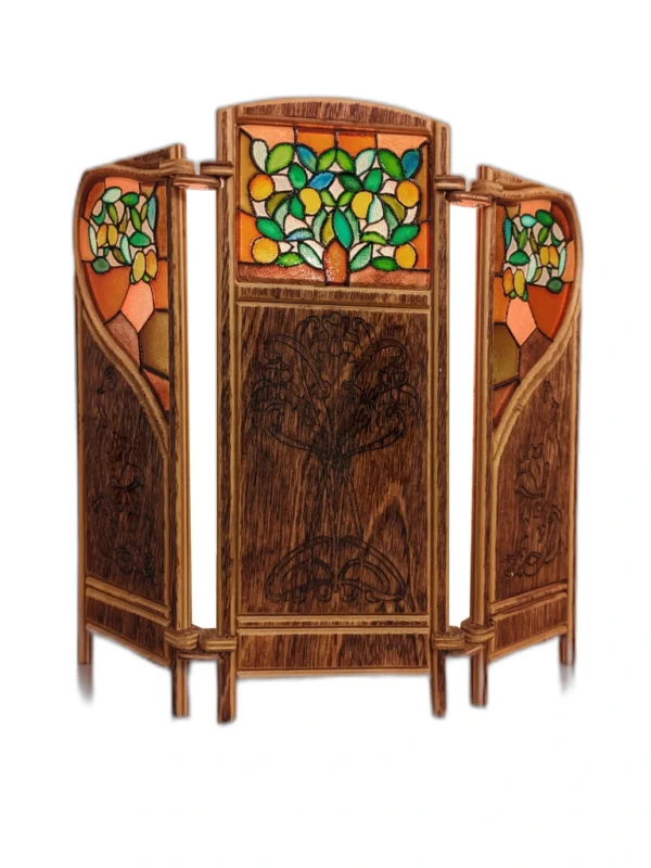 A&D Art Nouveau or Art Deco Style doll house folding screen - Image 10