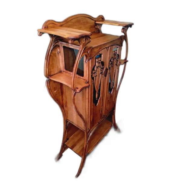 A&D Art Nouveau Furniture -  Armoire or small china cabinet or cupboard or Bar Cabinet - Image 2