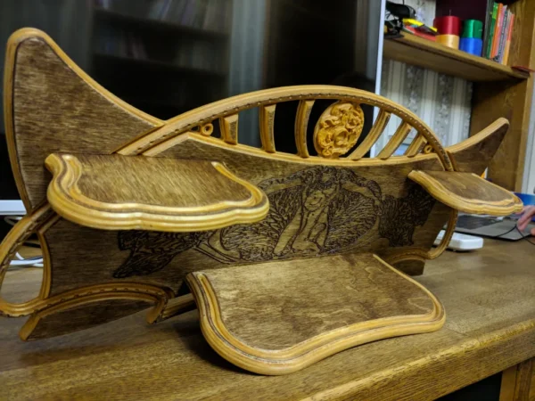 A&D Art Nouveau style wall shelf - Image 7