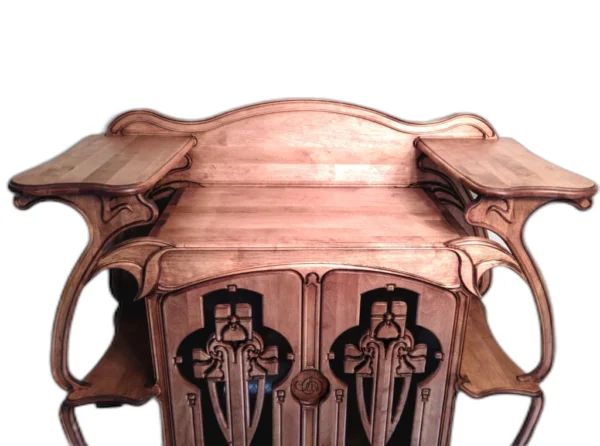 A&D Art Nouveau Furniture -  Armoire or small china cabinet or cupboard or Bar Cabinet - Image 4