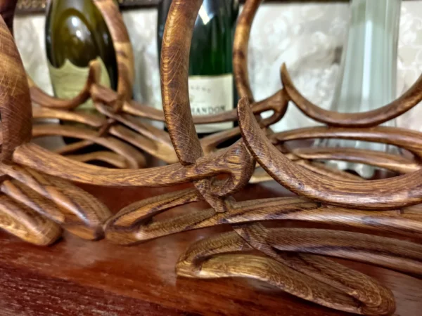 A&D Art Nouveau style wine bottle holder - Image 6