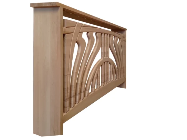 A&D Art Nouveau style wooden radiator cover  - custom radiator cover - Image 5