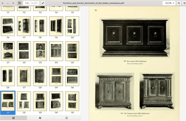 Furniture and interior decoration of the Italian renaissance. Frida Schottmuller. NY. Brentano's. MCMXXI - Image 9