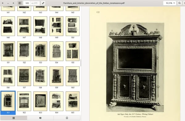 Furniture and interior decoration of the Italian renaissance. Frida Schottmuller. NY. Brentano's. MCMXXI - Image 8