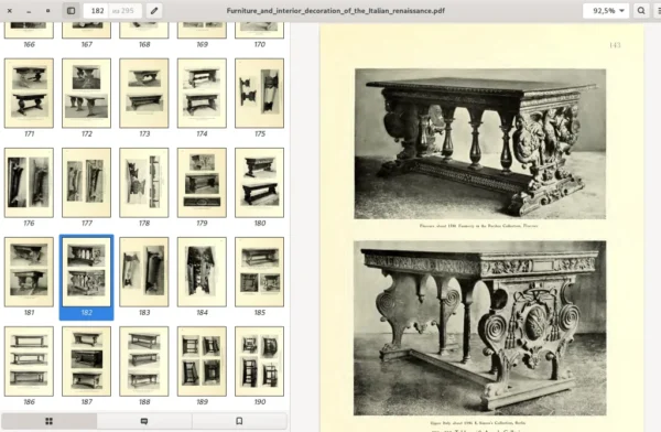 Furniture and interior decoration of the Italian renaissance. Frida Schottmuller. NY. Brentano's. MCMXXI - Image 6