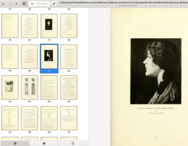 The eyes of love. Catalogue exhibition at the Anderson galleries of ART donated for the benefit of the American British French Belgian permanent blind relief war fund may 11 to may 25, 1918. 84p - Image 5