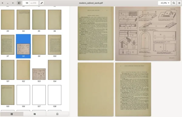 MODERN CABINET WORK. Furniture and fitmens. 498p. London. 1910 - Image 17