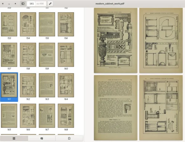 MODERN CABINET WORK. Furniture and fitmens. 498p. London. 1910 - Image 14