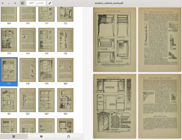 MODERN CABINET WORK. Furniture and fitmens. 498p. London. 1910 - Image 13