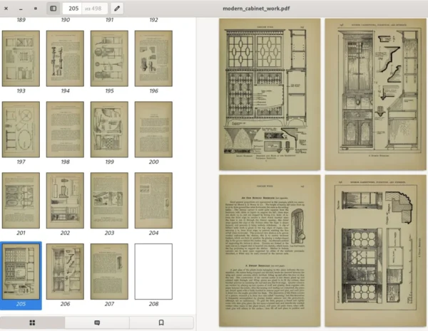 MODERN CABINET WORK. Furniture and fitmens. 498p. London. 1910 - Image 12