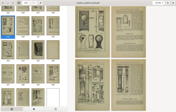 MODERN CABINET WORK. Furniture and fitmens. 498p. London. 1910 - Image 10