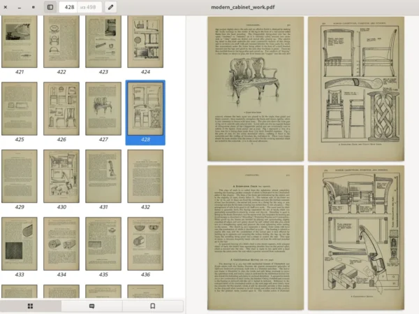 MODERN CABINET WORK. Furniture and fitmens. 498p. London. 1910 - Image 3