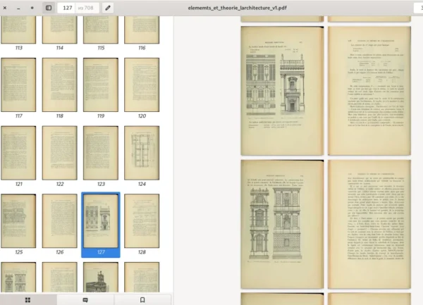 ELEMENTS ET THEORIE de L'ARCHITECTURE. J. Gaudet.  Tome 1. Paris. 1909. 708p - Image 35