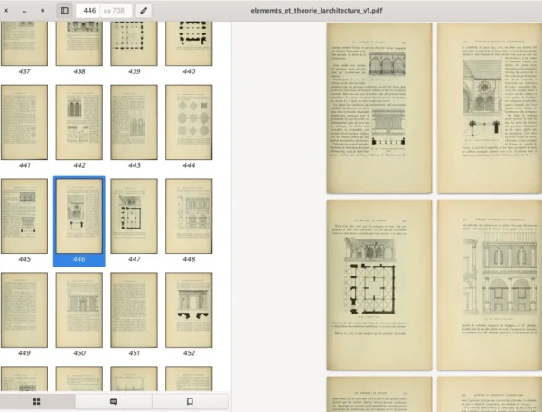 ELEMENTS ET THEORIE de L'ARCHITECTURE. J. Gaudet.  Tome 1. Paris. 1909. 708p - Image 15