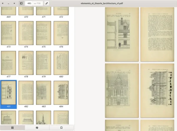 ELEMENTS ET THEORIE de L'ARCHITECTURE. J. Gaudet.  Tome 1. Paris. 1909. 708p - Image 13