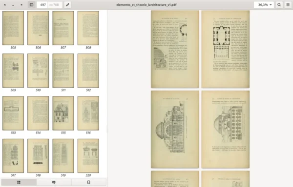 ELEMENTS ET THEORIE de L'ARCHITECTURE. J. Gaudet.  Tome 1. Paris. 1909. 708p - Image 11