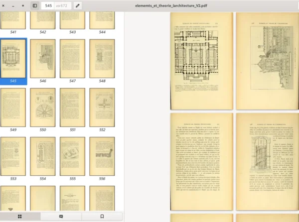 ELEMENTS ET THEORIE de L'ARCHITECTURE. J. Gaudet.  Tome 2. Paris. 1909. 672p - Image 7