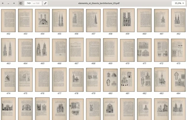 ELEMENTS ET THEORIE de L'ARCHITECTURE. J. Gaudet.  Tome 3. Paris. 1909. 768p. - Image 13