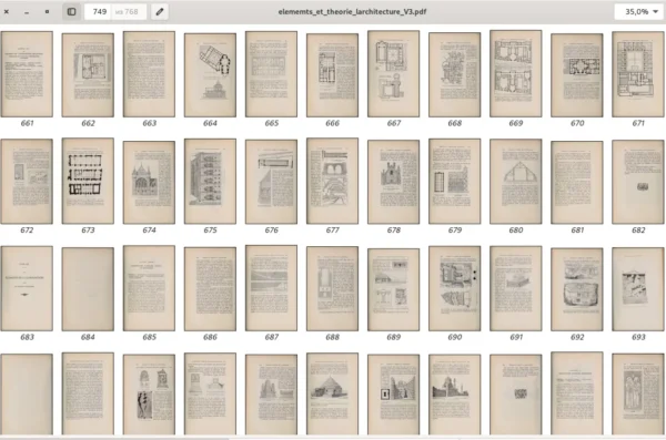 ELEMENTS ET THEORIE de L'ARCHITECTURE. J. Gaudet.  Tome 3. Paris. 1909. 768p. - Image 9